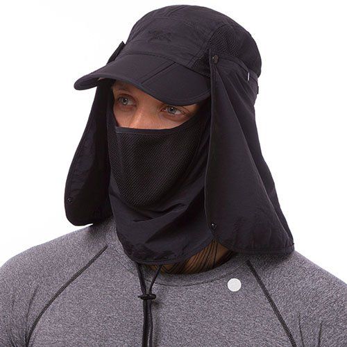 

Кепка с защитой шеи от солнца Arcteryx TY-1625 FDSO Черный