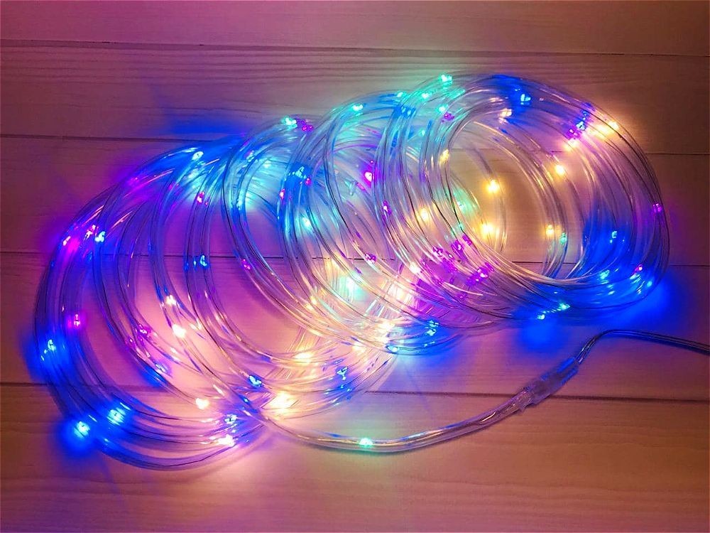 

Уличная гирлянда светодиодная Дюралайт "Duralight" Xmas 10м 100 LED M-3 от USB 6 режимов мультицветная
