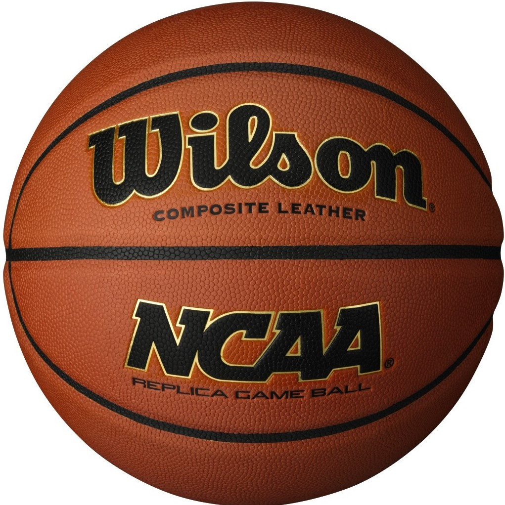 

Мяч баскетбольный Wilson NCAA REPLICA GAME BALL размер 7 композитная кожа коричневый (WTB0730)