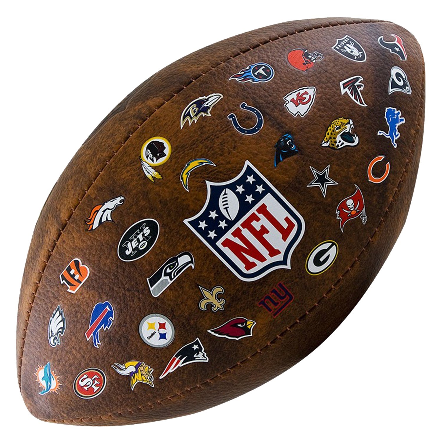 

Мяч для американского футбола Wilson NFL Official 32 Team Logo SS20 (WTF1758XBNF32)