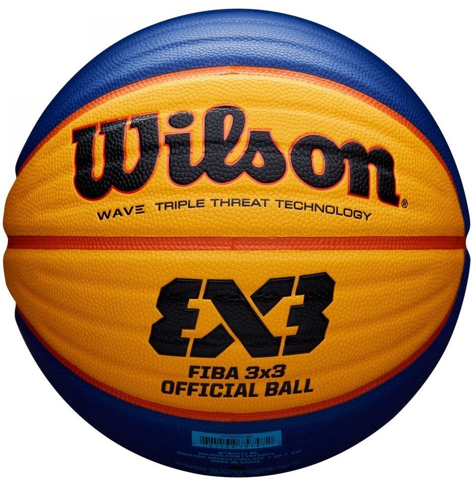 

Мяч баскетбольный официальный для 3х3 Wilson Official FIBA 3х3 GAME BALL размер 6 композитная кожа (WTB0533XB)