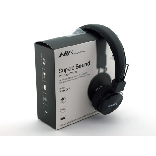 

Беспроводные Bluetooth Наушники с MP3 плеером NIA-X3 Радио блютуз Original