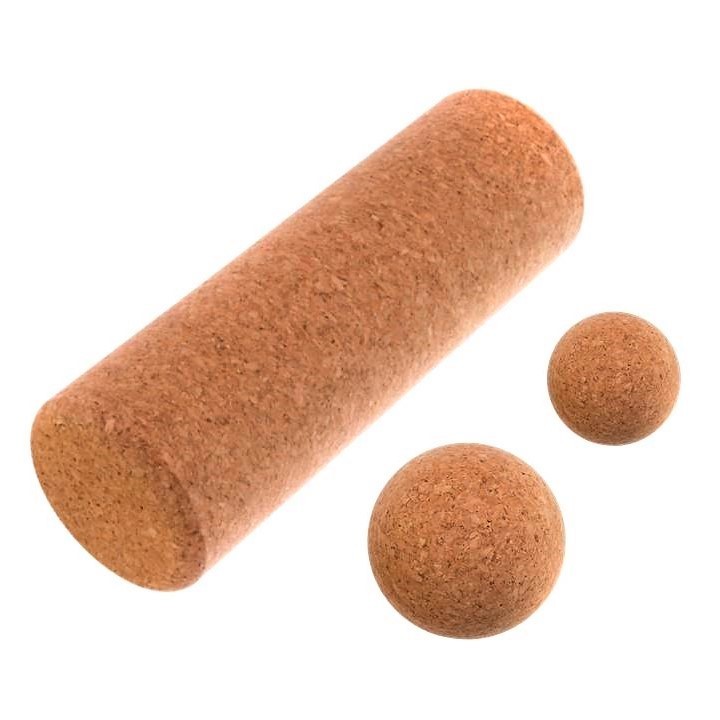 

Набор массажный Corkwood Ball & Roller пробковое дерево, для йоги, фитнеса, массажа (FI-1569)