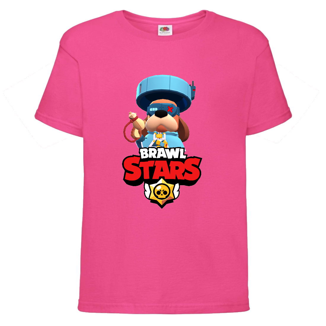 

Футболка детская Brawl Stars Colonel Ruffs 70 lvl (Бравл Старс Генерал Гавс 70 ур) малиновая 164 см