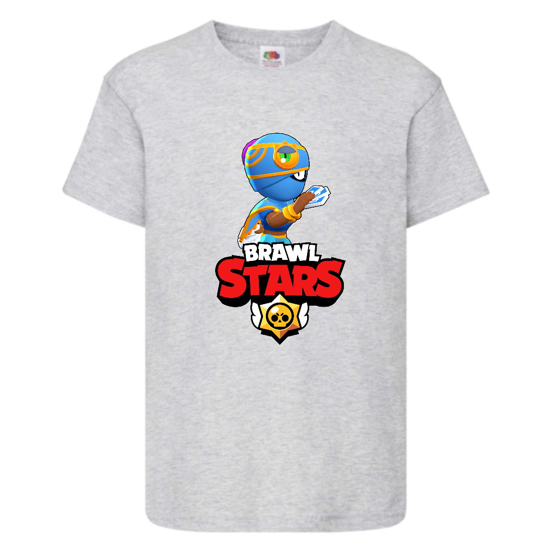 

Футболка детская Brawl Stars Tara Indigo (Бравл Старс Тара Индиго) серая 104 см