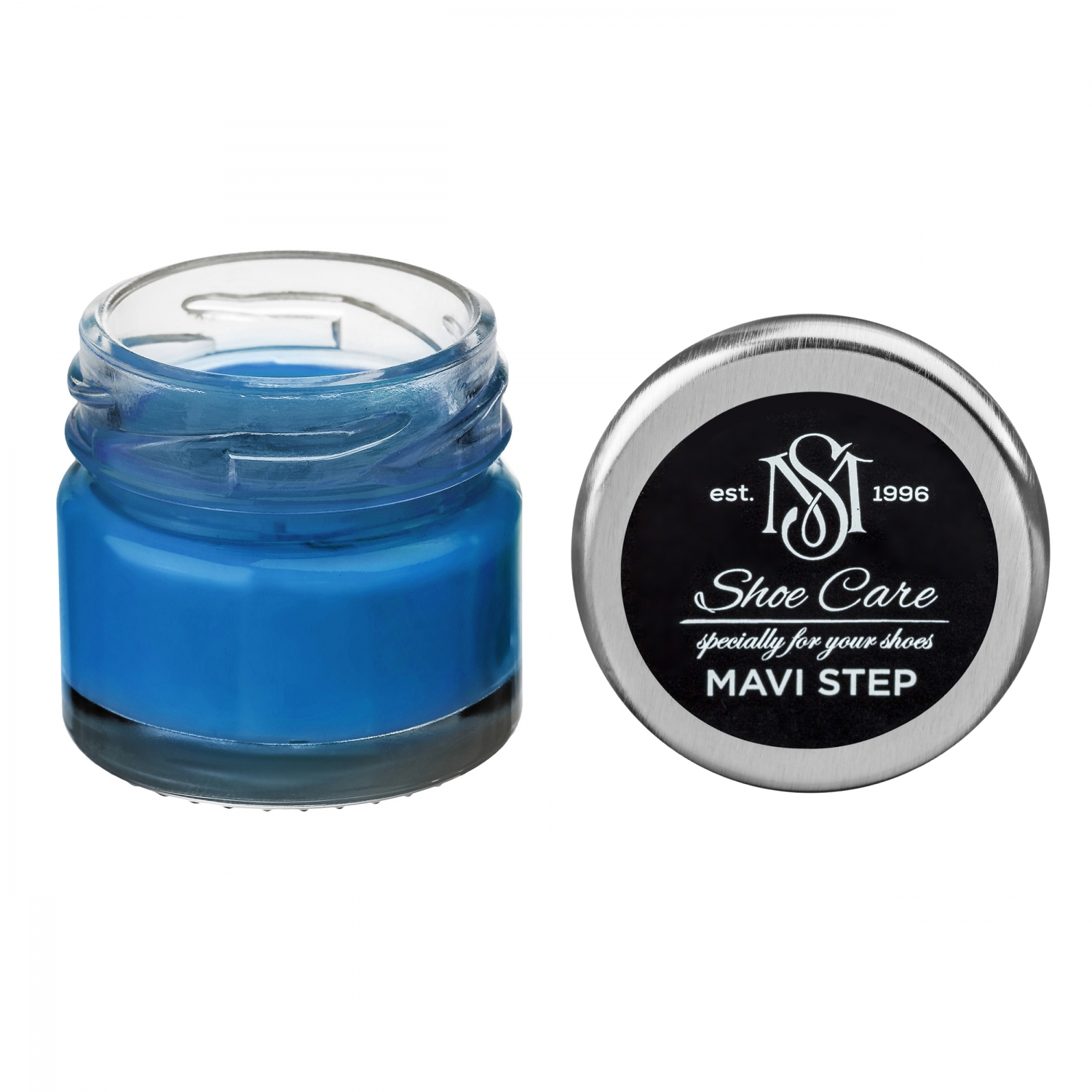 

Краска бальзам для замши и нубука синяя 122 MAVI STEP Multi Oil Balm, 25 мл