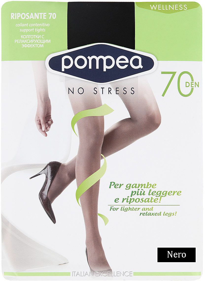 

Колготки Pompea Riposante 70 Den  р Nero, Колготки Pompea Riposante 70 Den 4 р Nero