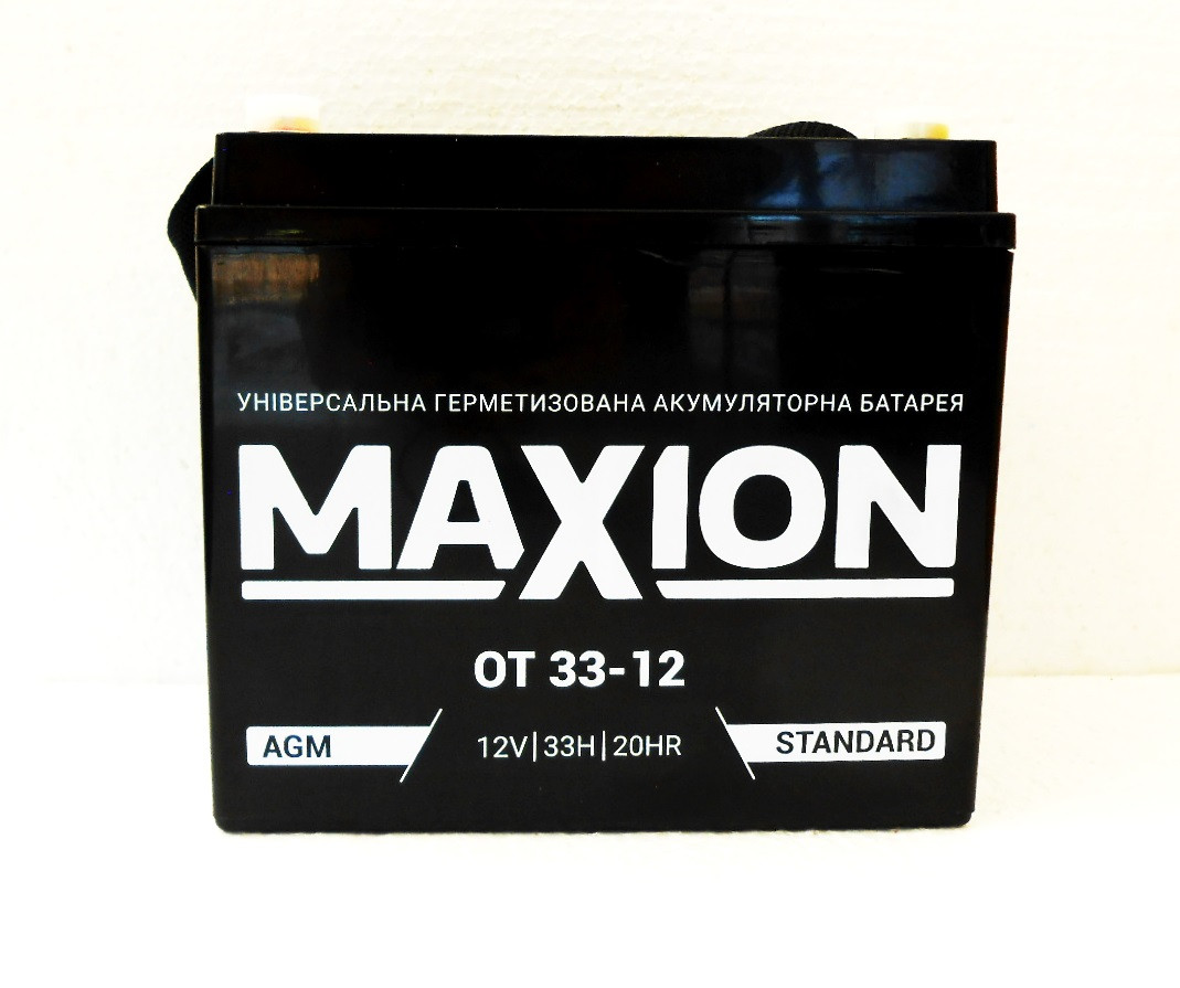 

Лодочной акумулятор MAXION 12V 33 Ah