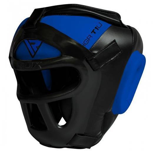 

Боксерский шлем тренировочный RDX Guard RDX Inc XL Черно-синий (37260010)