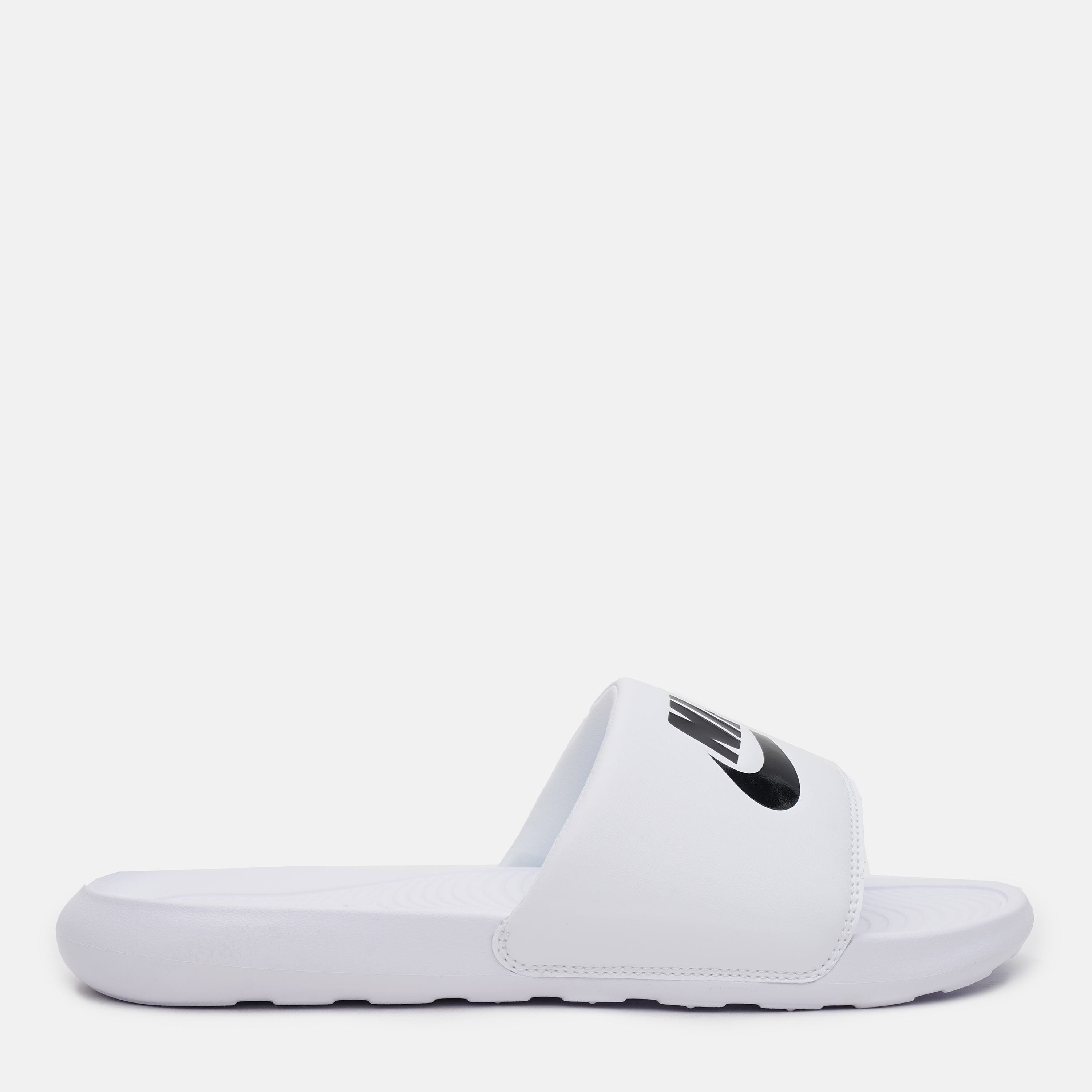 Акція на Чоловічі шльопанці для пляжу Nike Victori One Slide CN9675-100 44 (10US) 28 см Білі від Rozetka