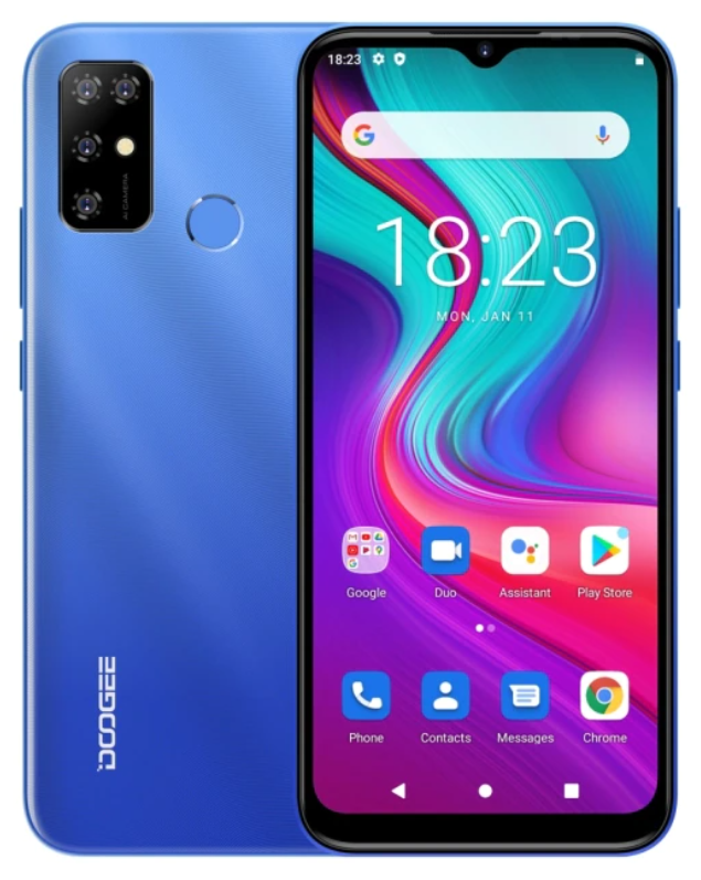 

Doogee X96 Pro 4/64 Gb blue, 6.52", SC9863A, 3G, 4G