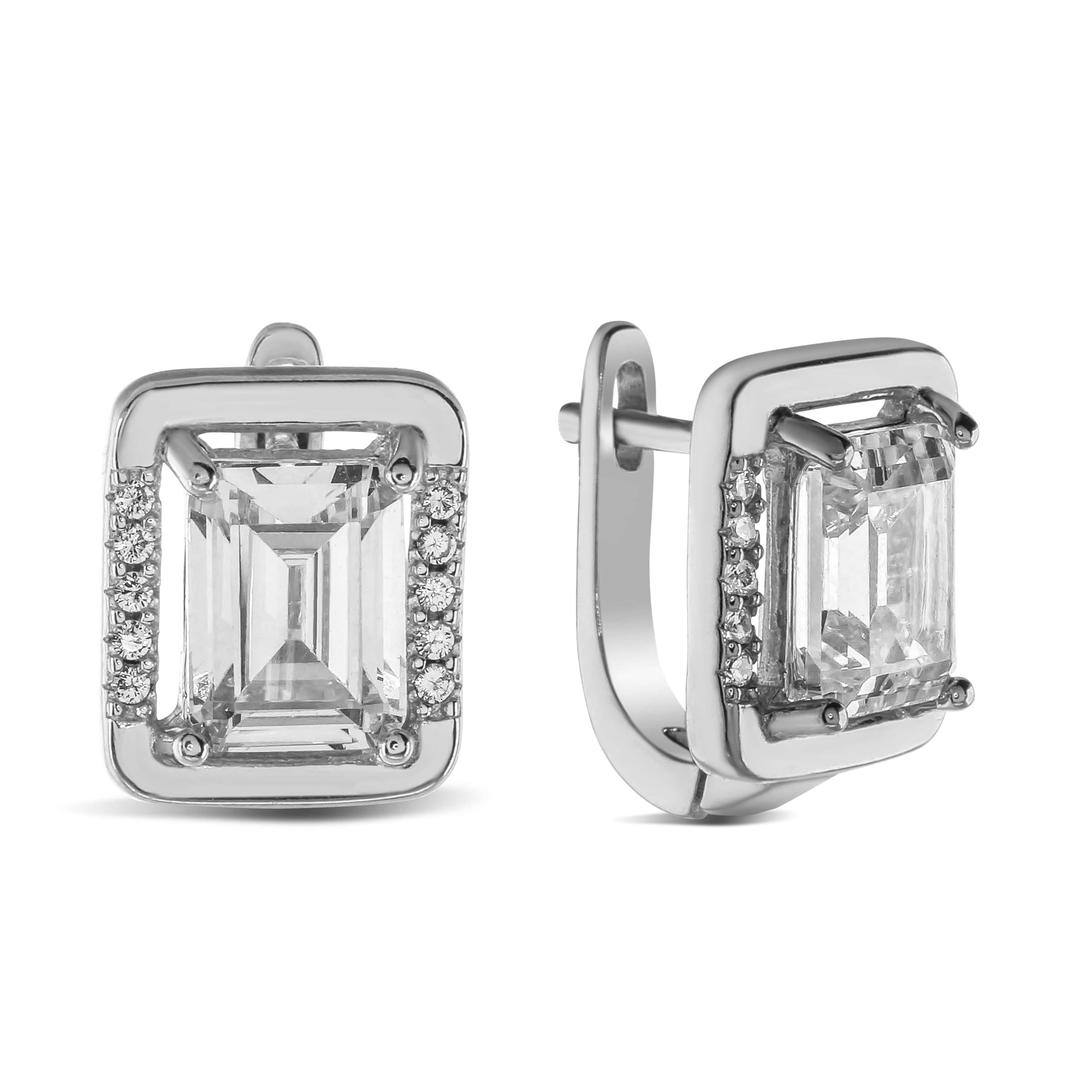 

Серьги из серебра с фианитами КАМЕЯ 28200822.146.003524s