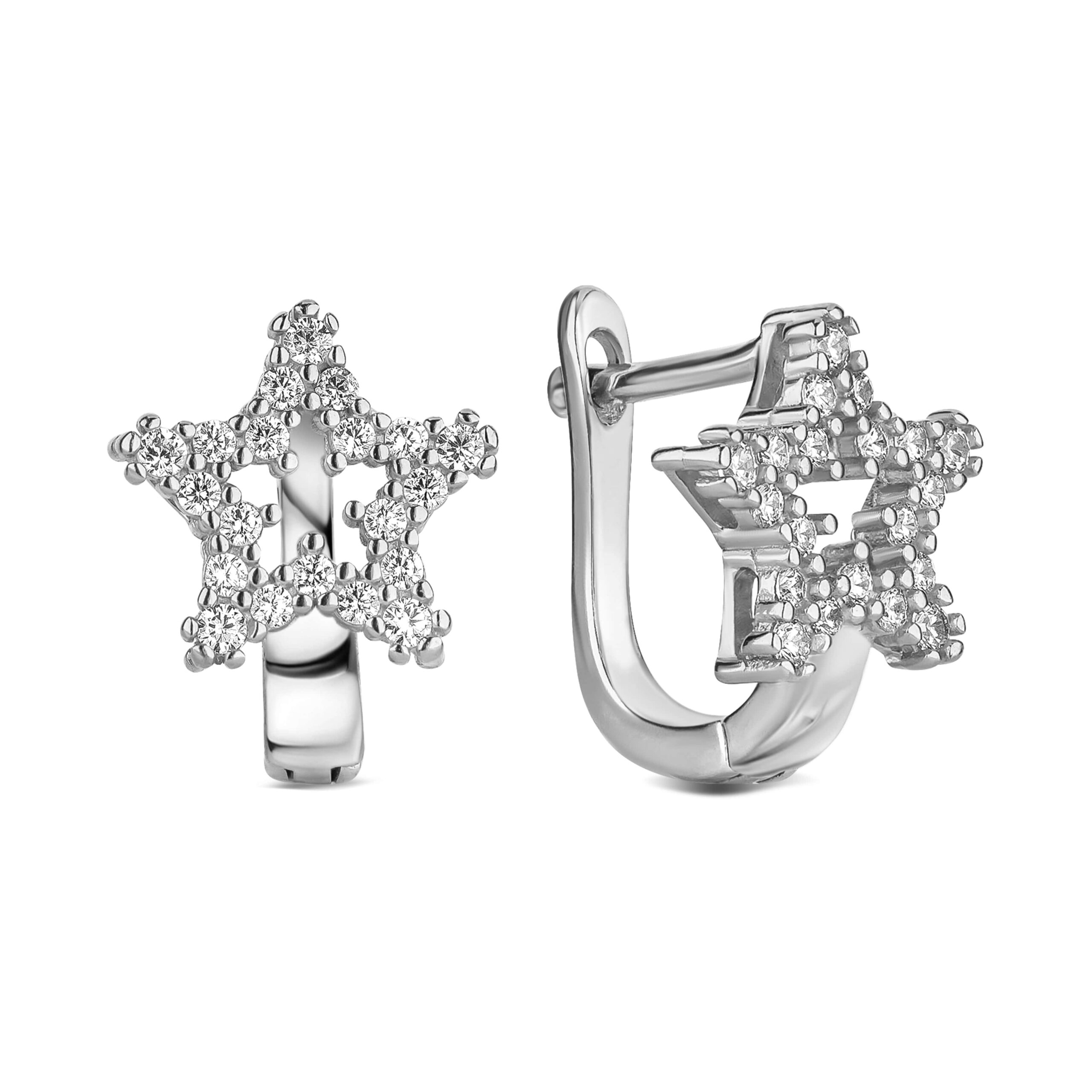 

Серебряные серьги с цирконием Звездочки КАМЕЯ 28200922.146.006223s