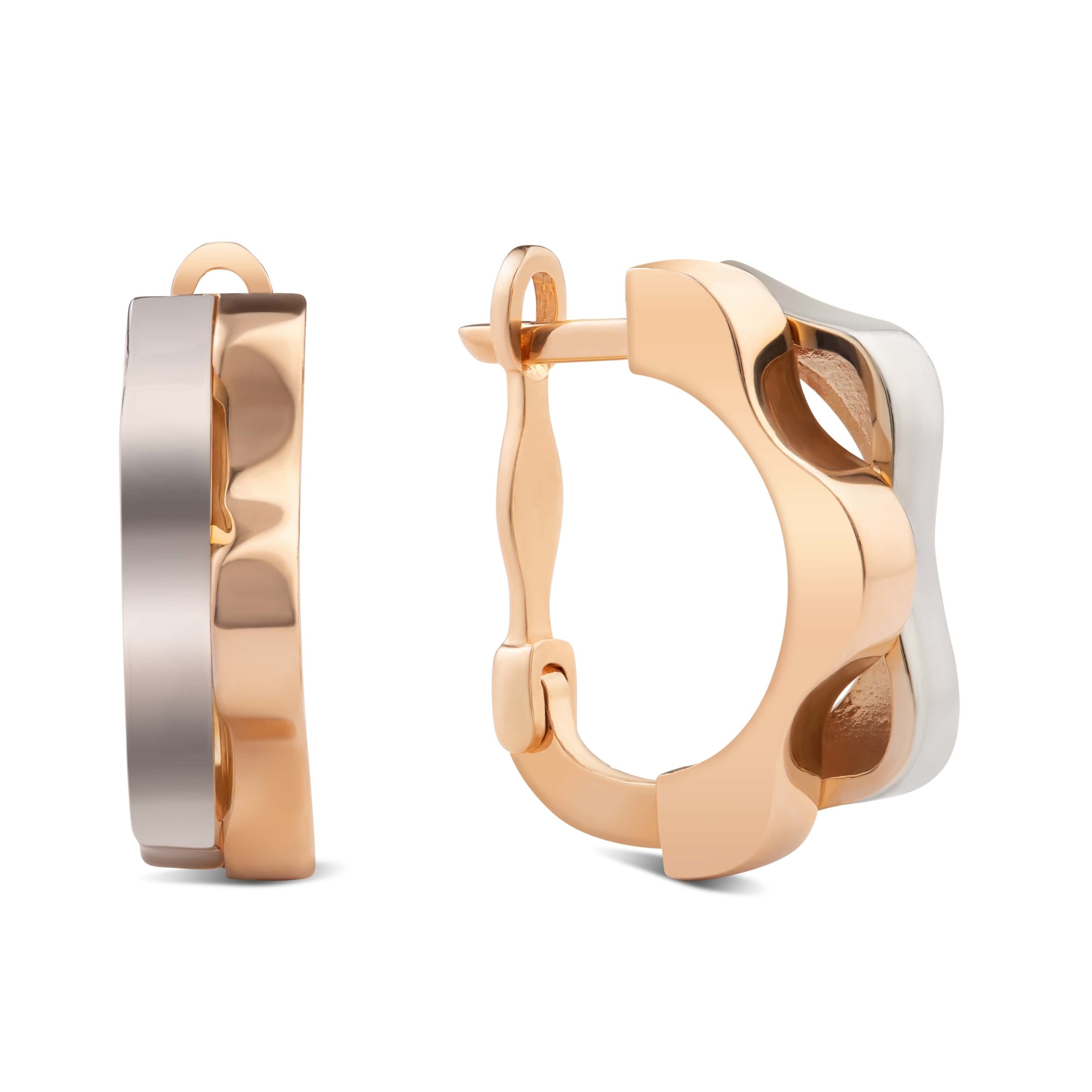 

Серьги из комбинированного золота без вставок КАМЕЯ 29900811.232.003203s