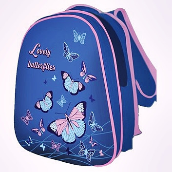 

Рюкзак школьный каркасный для девочки Kidis Butterflies 39х30х18 см арт.13752