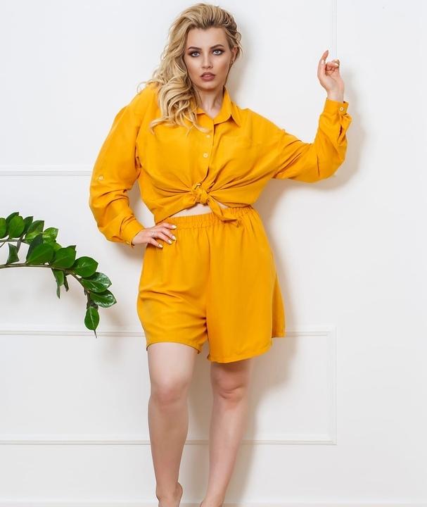 

Костюм G&M k-81359 56-58 Размер цвет горчица