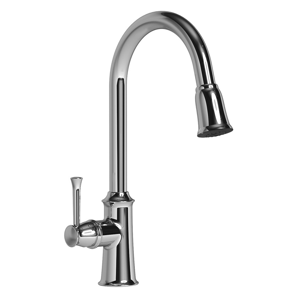 

Смеситель для кухни с выдвижной лейкой Imprese Podzimu Ledove ZMK01170115 (54016)