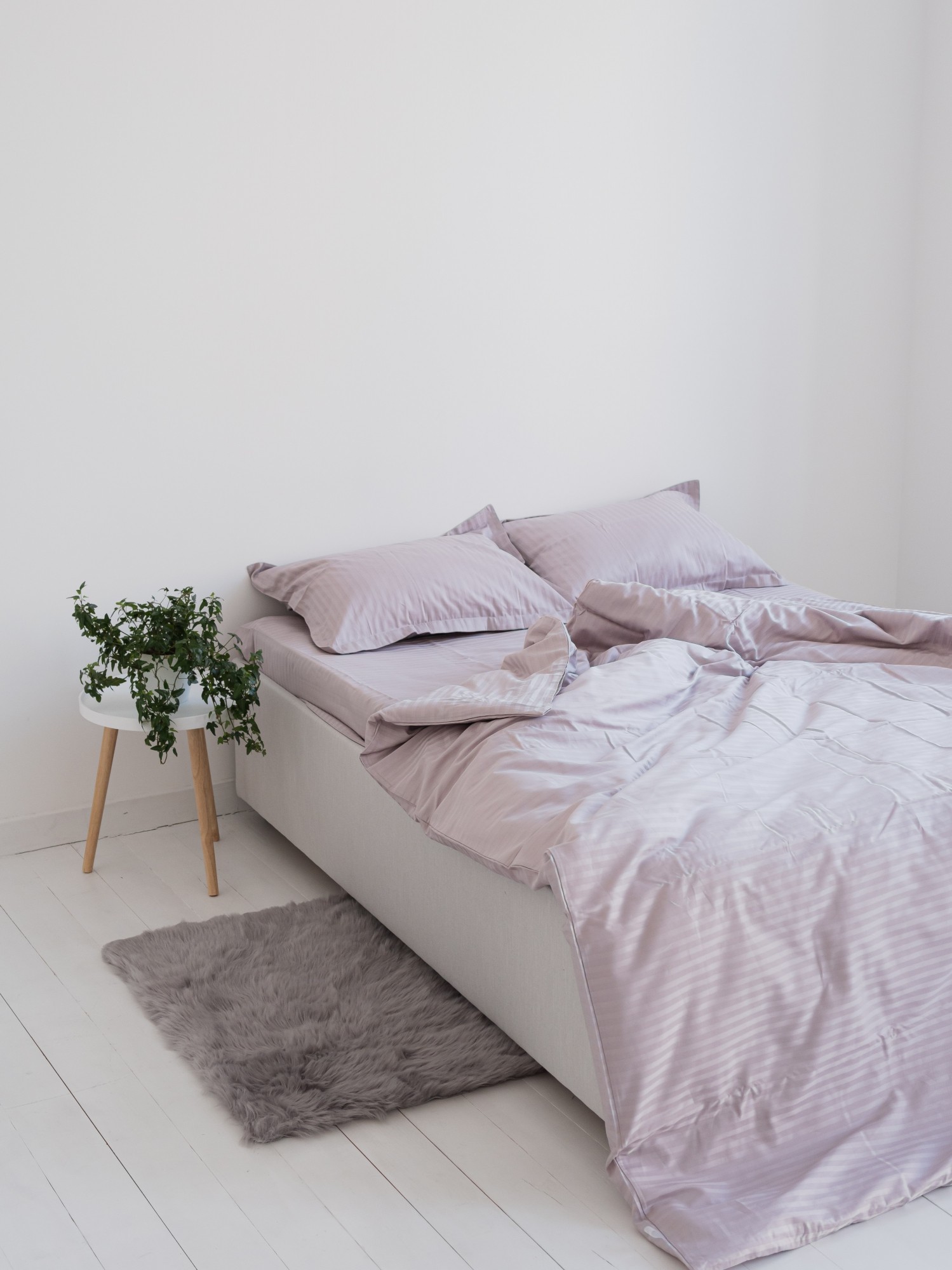 

Комплект постельного белья G.sleep Pink Pearl страйп-сатин 200*220 см розовый