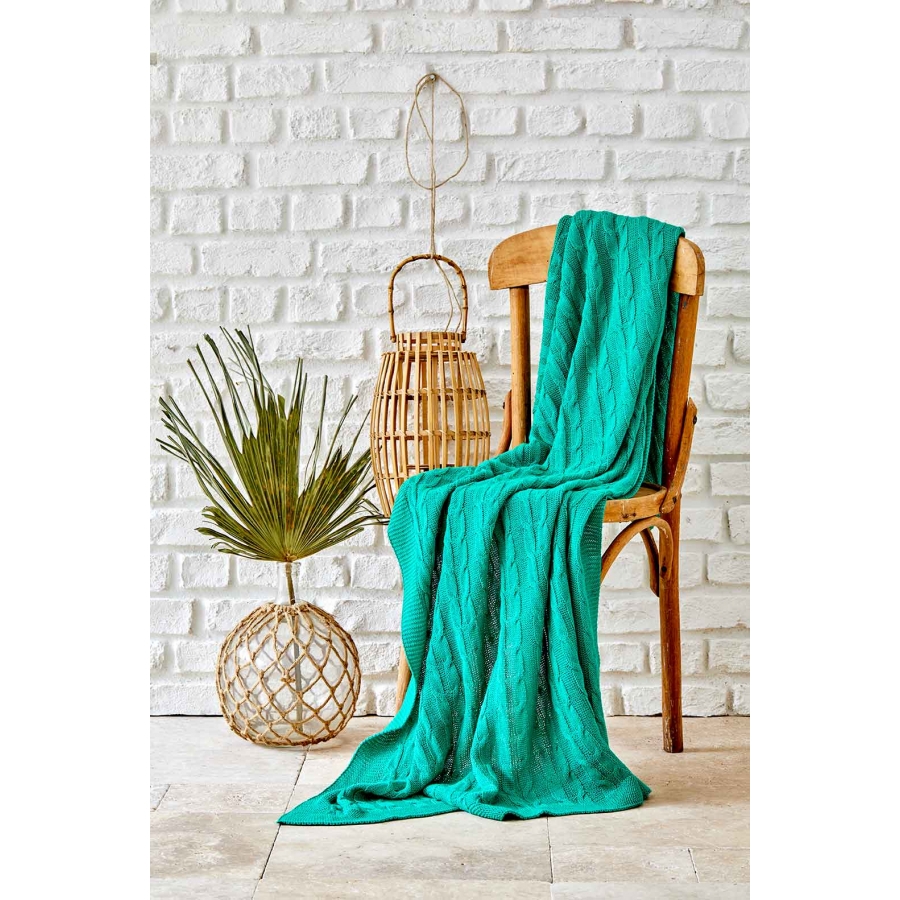 

Плед вязанный Karaca Home Sofa yesil зелёный 130*170 (svt-2000022253642)