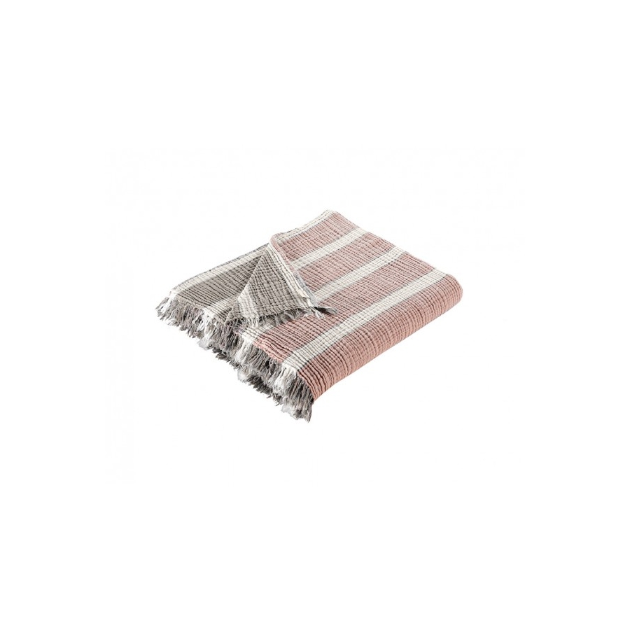 

Плед накидка Buldans Quatro dusty rose antrasit розовый антрацит 220*240 (svt-2000022259927)