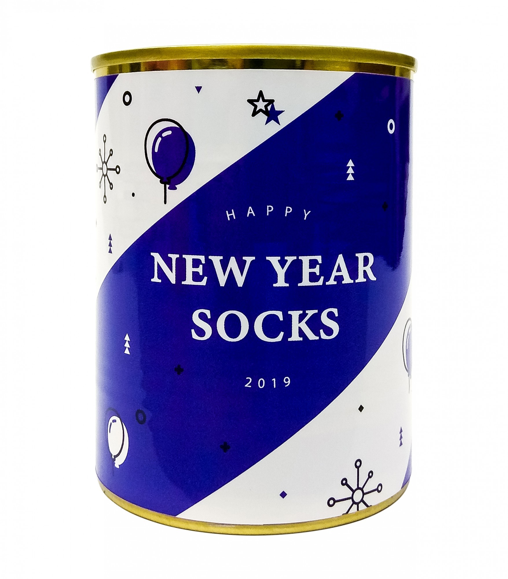 

Консерва-носок PAPAdesign New Year socks ёлки