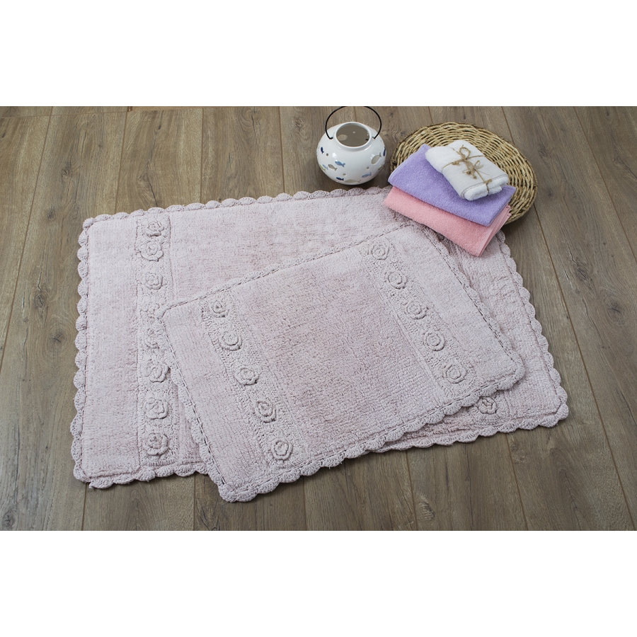 

Набор ковриков Irya Waltz pembe розовый 60*90+40*60