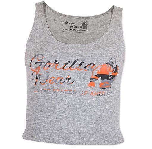 

Топ Oakland Crop Tank Gorilla Wear XS/S Серо-оранжевый