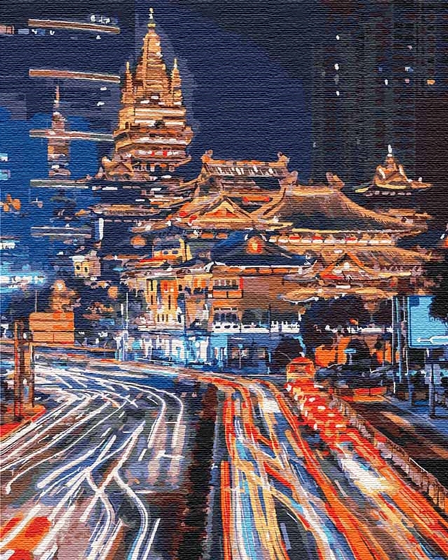 

Картина по номерам Идейка Ночной Шанхай 40 x 50 см (КНО3543) (4823104306016)