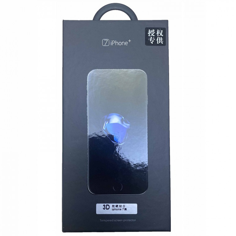 

Защитное стекло TOTU 3D Full & Case iPhone 7/8/SE 2020 Black (силиконовые края)