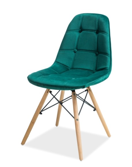 

Стул обеденный LYMEL ALEX VELVET зеленый 410х460х850 мм