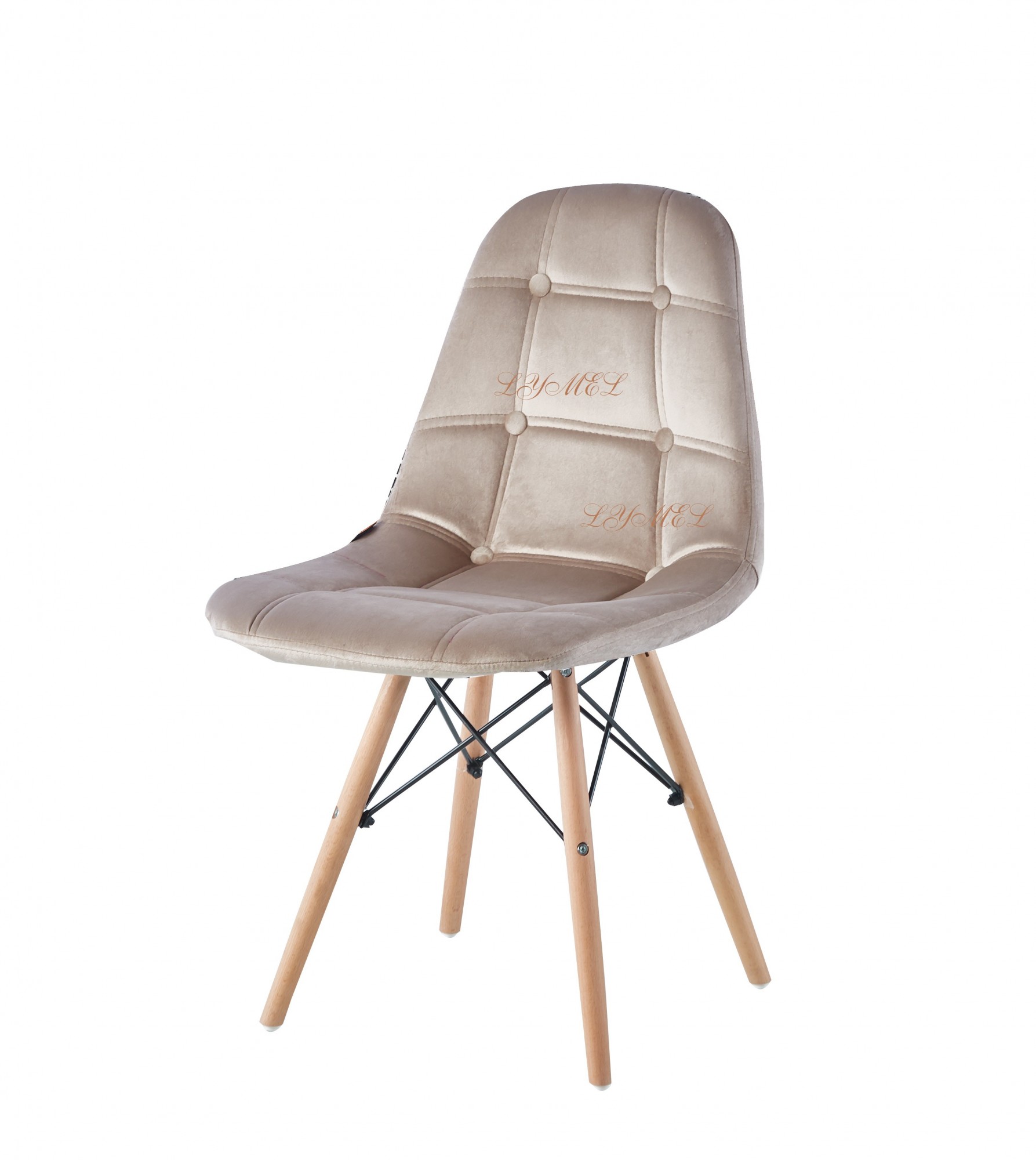 

Стул обеденный LYMEL ALEX VELVET бежевый 410х460х850 мм