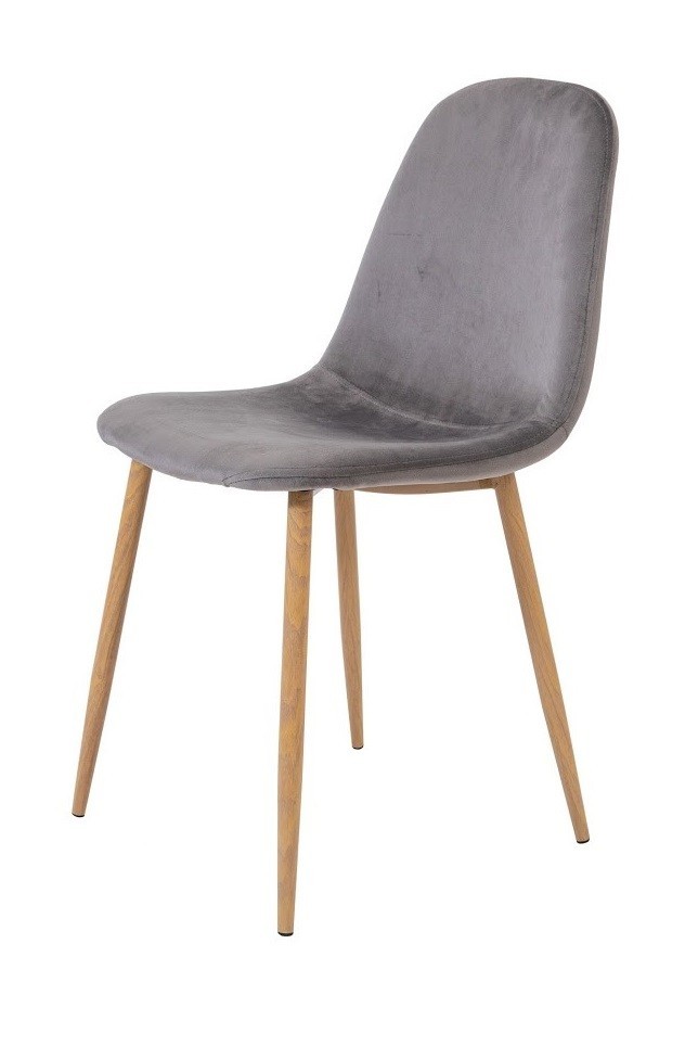 

Стул обеденный LYMEL OPRA VELVET серый 440х390х860 мм