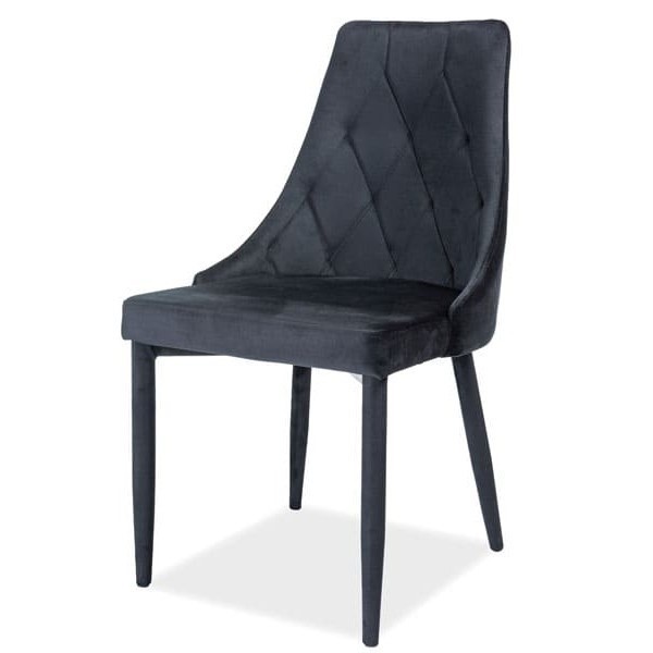 

Стул обеденный LYMEL XYRUS VELVET черный 460x460x880 мм