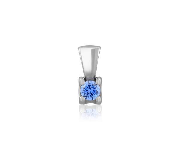 

Подвеска из белого золота с SWAROVSKI Zirconia, П4129/1SWARBLUE