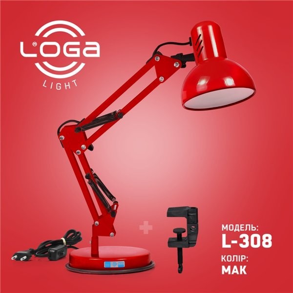 

Лампа настольная Пантограф LOGA Е-27 Мак L-308