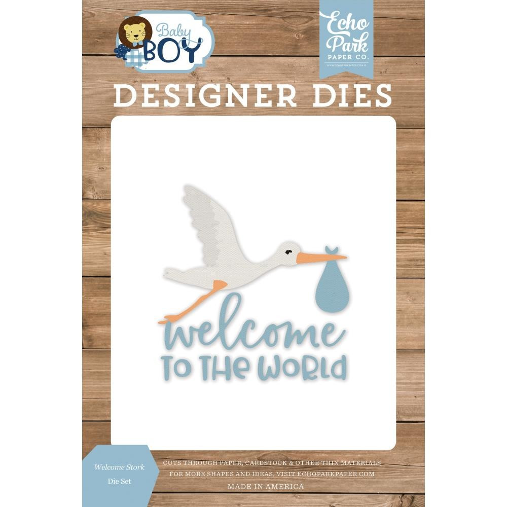 

Нож для вырубки Echo Park Dies Welcome Stork, Baby Boy