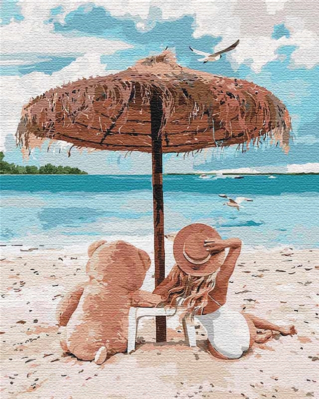

Картина по номерам Идейка Я и мой мишка 40 x 50 см (КНО4671)