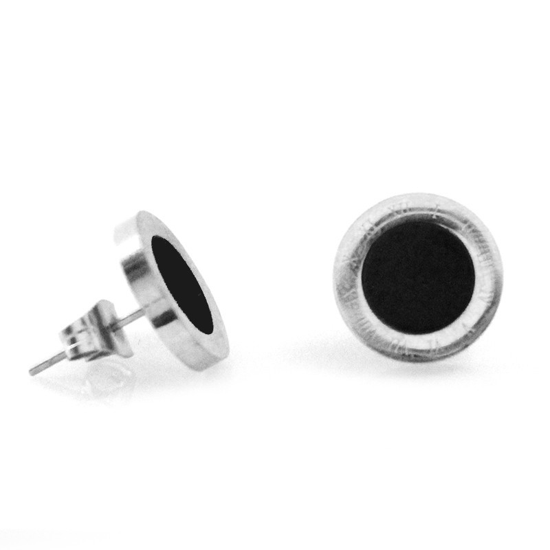 

Steel Story Серьги из медицинской стали 316L с позолотой, CZ-1241