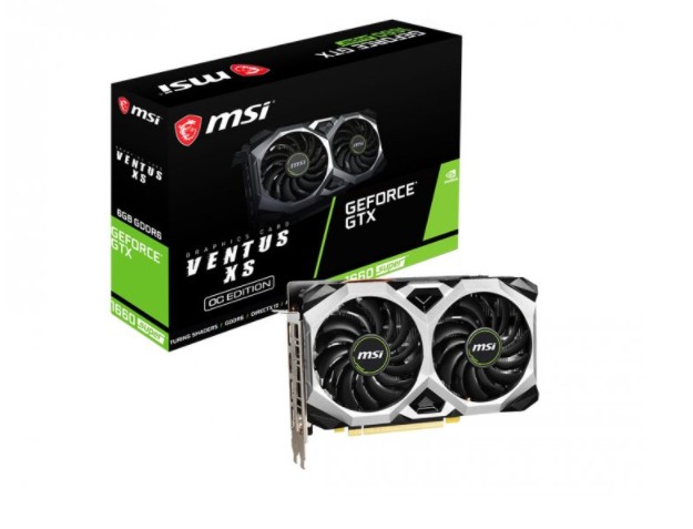 

Відеокарта MSI, GeForce GTX 1660 SUPER, VENTUS XS OC, 6Gb GDDR6, 192-bit, HDMI / 3xDP, 1815/14000 MHz, 8-pin (GTX 1660 SUPER VENTUS XS OC)