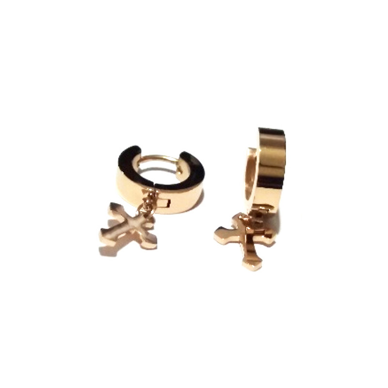 

Серьги Steel Story из медицинской стали 316L с позолотой, СС-1035