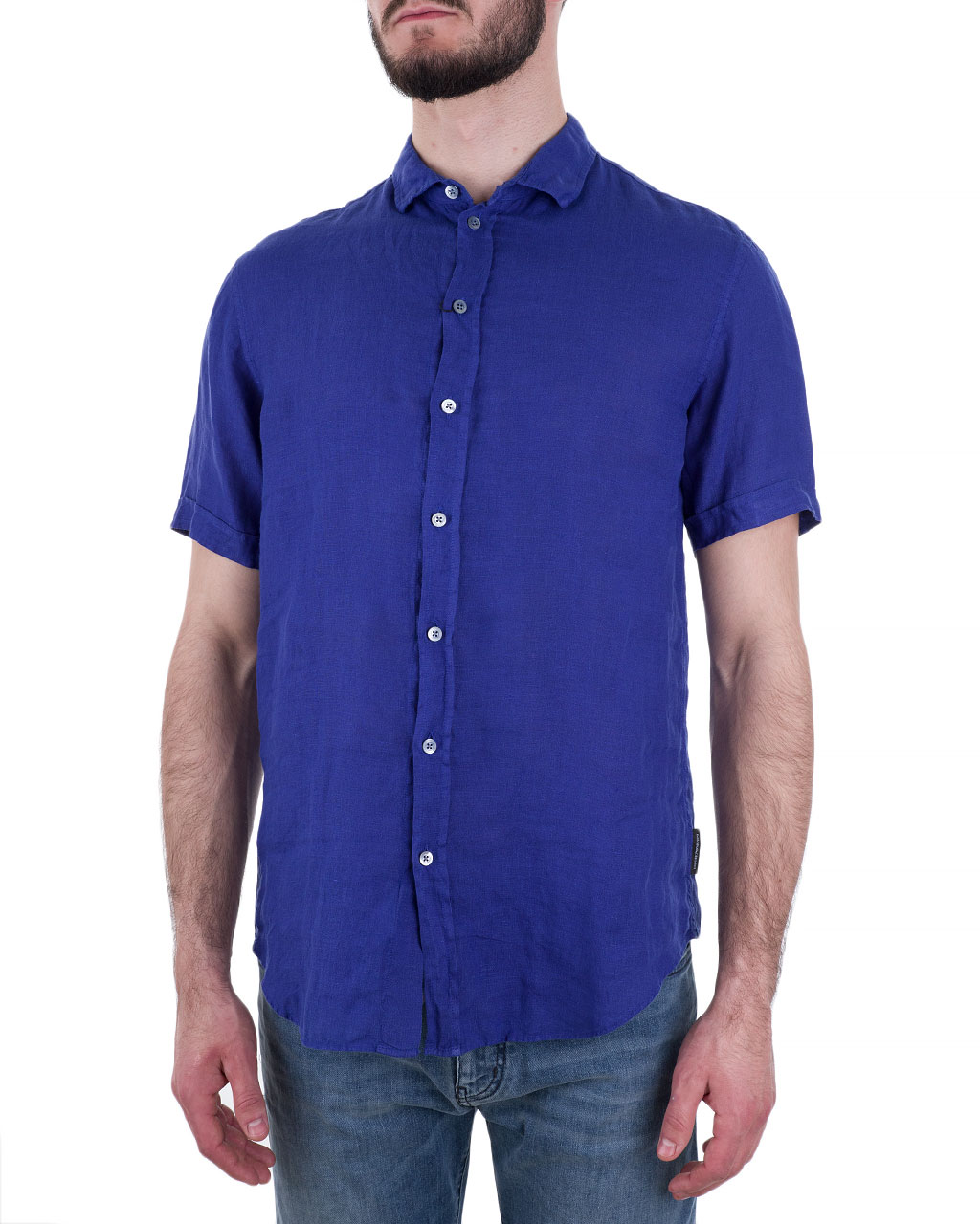 

Сорочка чоловіча EMPORIO ARMANI (W1SMDM-W10F7-9000/8) Синій XL