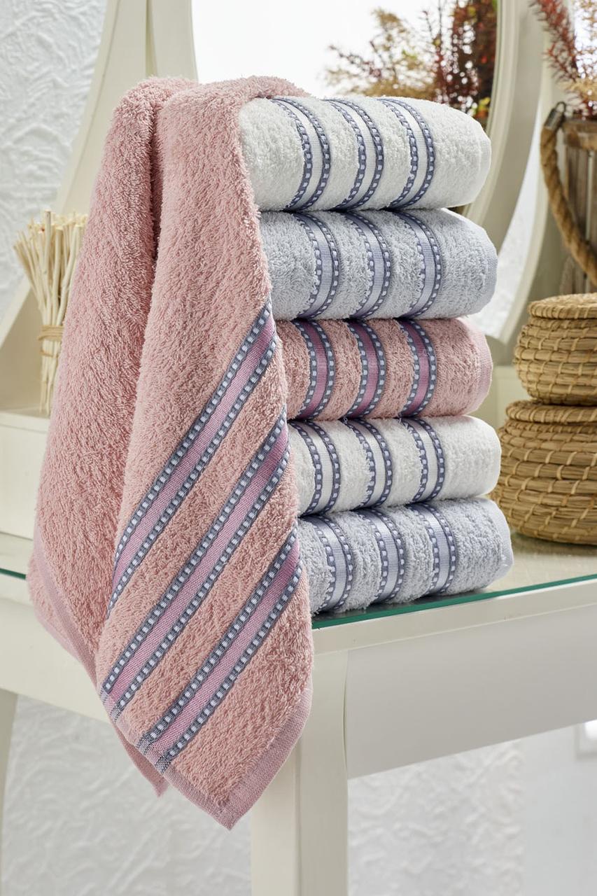 

Набор полотенец Eponj Home - Vorteks 50*85 (6 шт) makara gri серый