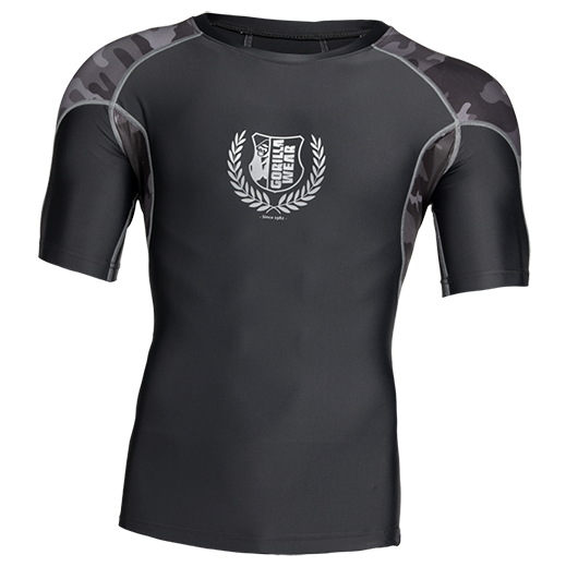 

Рашгард Cypress Short Sleeves Gorilla Wear 3XL Черно-серый Камуфляж