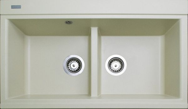 

Кухонна мийка Adamant SIMILAR 850х510х230, з сифоном, 08 ivory