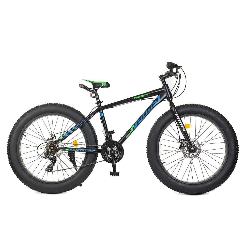 

Велосипед Profi 26" EB26POWER 1.0 S26.5 Black-Blue-Lime Green (EB26POWER 1.0)