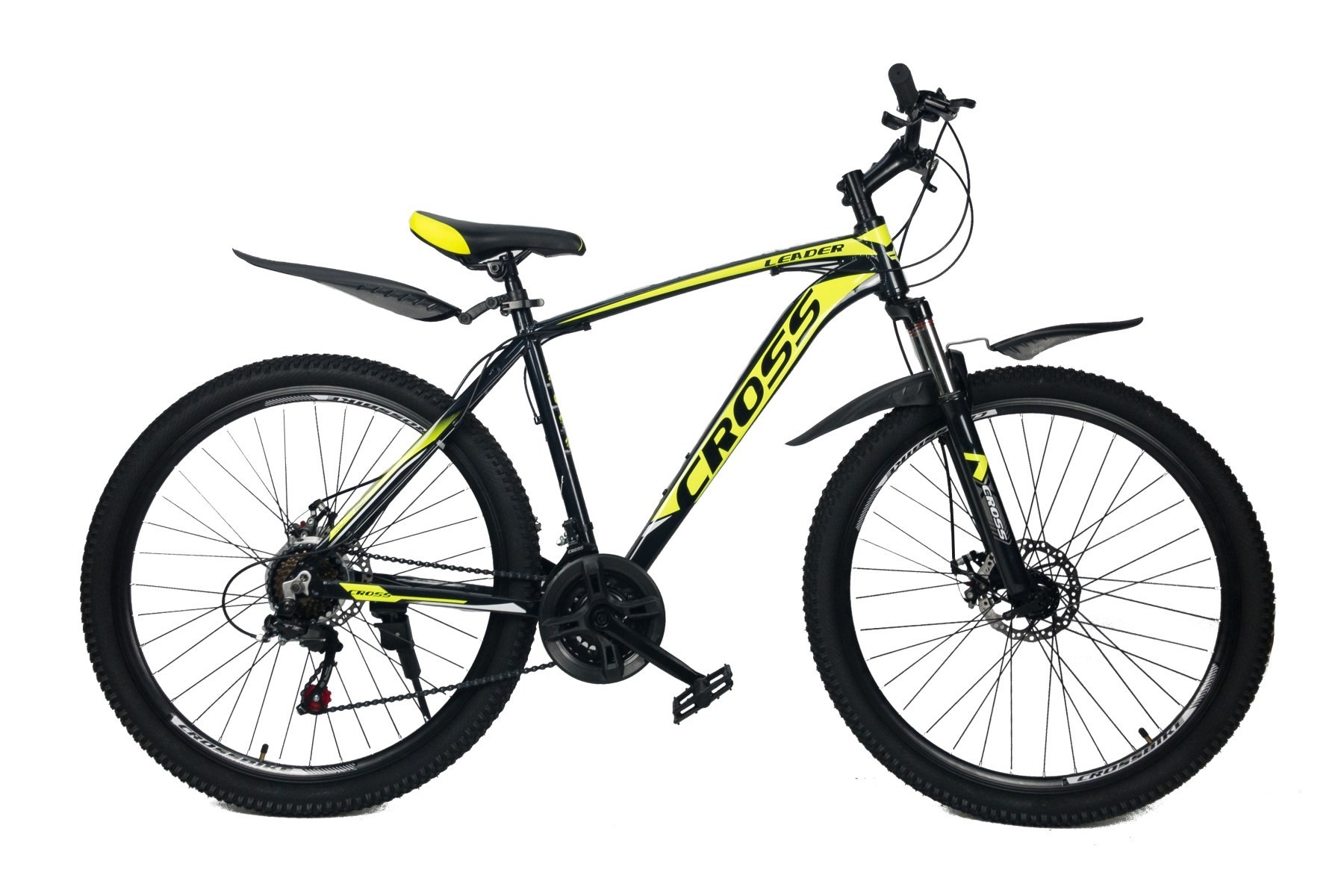 

Велосипеды 29" CrossBike Leader 21" черный-желтый