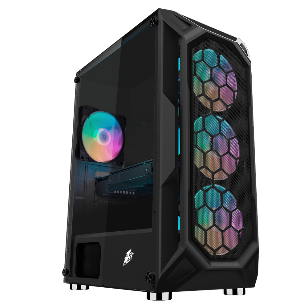 

Корпус 1stPlayer X6-3G6P-1G6 Black без БП