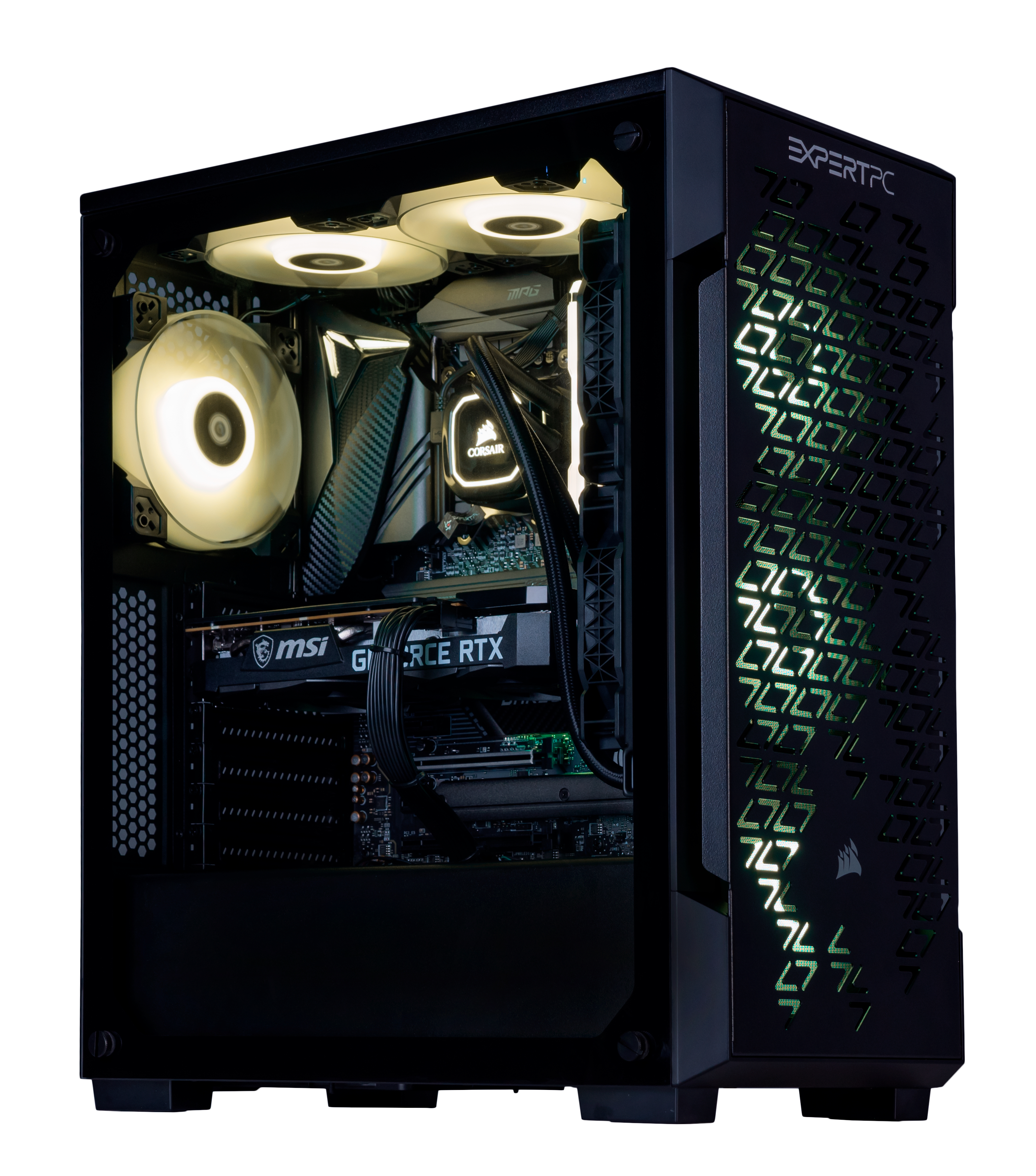 

Персональный компьютер Expert PC Ultimate (I10600KF.16.H1S4.3060.G2277); Intel Core i5-10600KF (4.1 - 4.8 ГГц) / ОЗУ 16 ГБ / HDD 1 ТБ + SSD 480 ГБ / NVIDIA GeForce RTX 3060 12 ГБ / без ОП / LAN / Wi-Fi / Bluetooth / Ubuntu / черный