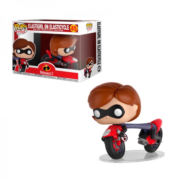 

Фигурка Funko POP! Rides - Incredibles 2 - Elastigirl on Elasticycle Vinyl Figure, 12 cm, 29955