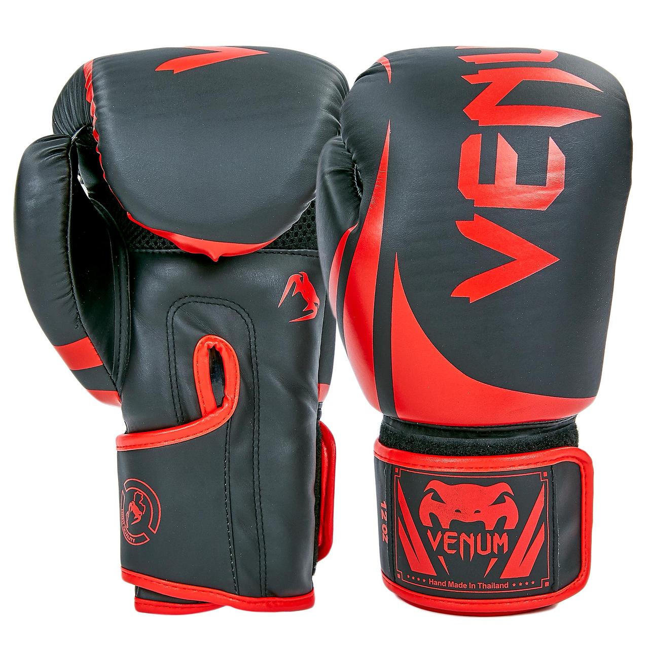

Перчатки для бокса и единоборств Venum Pro 8352 Black-Red 8 унций